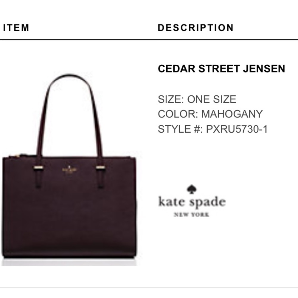 Kate Spade Cedar Street Jensen Mahogany Shoulder Bag